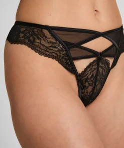 Amel Brazilian mit offenem Schritt - Schwarz