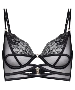 Amel Longline-BH mit Bügel ohne Polsterung - Schwarz