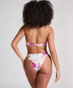 Ayanna Bikiniunterteil mit hohem Beinausschnitt - Weiß