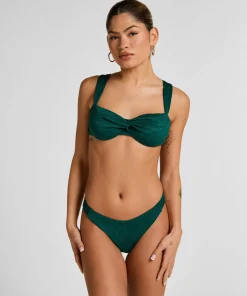 Azua Highleg Bikinihose - Grün