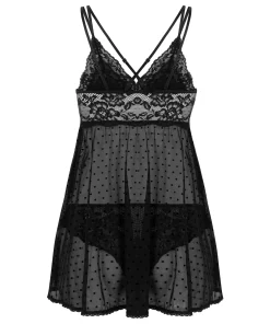 Babydoll Beatriz - Schwarz