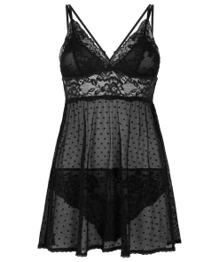 Babydoll Beatriz - Schwarz