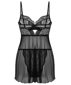 Babydoll Isabelle - Schwarz