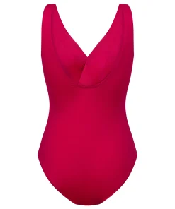 Badeanzug Shaping Shell Mesh - Rosa