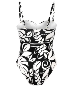 Bandeau-Badeanzug Mauritius - Schwarz
