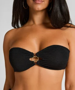 Bandeau-Bikinioberteil Bahamas - Schwarz