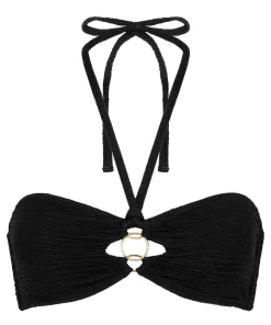 Bandeau-Bikinioberteil Bahamas - Schwarz