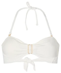 Bandeau Bikini Top Crinkle - Weiß