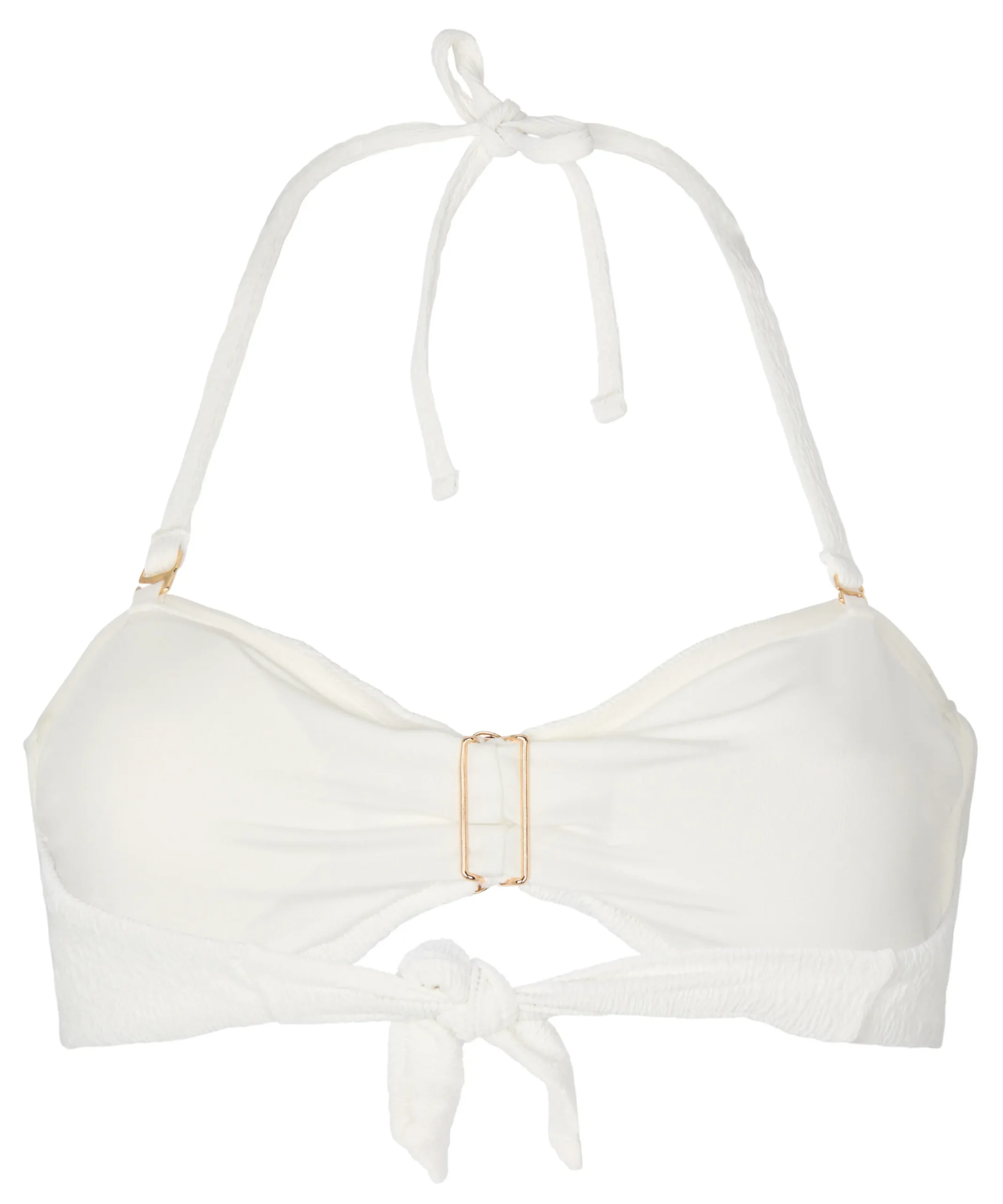 Bandeau Bikini Top Crinkle - Weiß