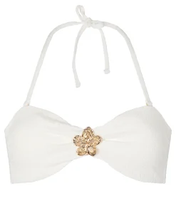 Bandeau Bikini Top Crinkle - Weiß