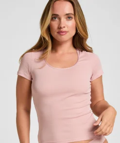 Basic Top Kurzarm - Rosa