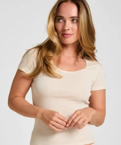 Basic Top Kurzarm - Weiß