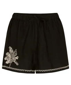 Beach Shorts Palm - Schwarz