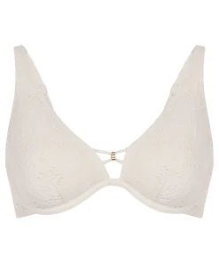 Bügel-Bikinioberteil Crochet - Weiß