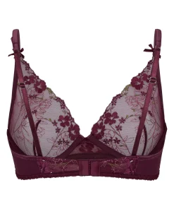 Bügel-Longline-BH ohne Polsterung Peonie - Lila