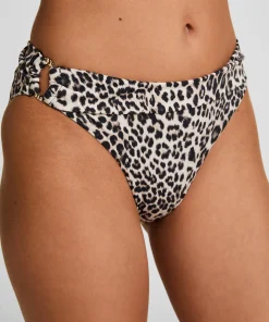 Bikinihose Leopard - Schwarz