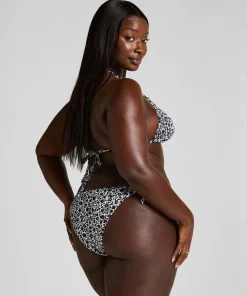 Bikini Slip Cheeky Tanga Lobos - Schwarz