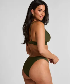 Bikini Slip mit hohem Beinausschnitt Luna - Grün