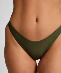 Bikini Slip mit hohem Beinausschnitt Luna - Grün