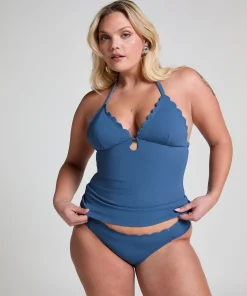 Bikini Slip Rio Scallop - Blau