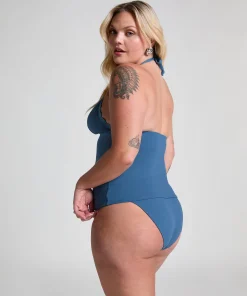 Bikini Slip Rio Scallop - Blau