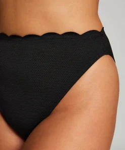 Bikini Slip Rio Scallop - Schwarz