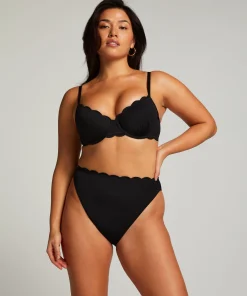 Bikini Slip Rio Scallop - Schwarz
