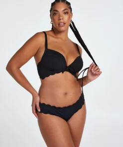 Bikini Slip Rio Scallop - Schwarz