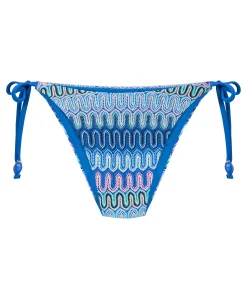 Bikiniunterteil mit hohem Beinausschnitt Cali - Blau