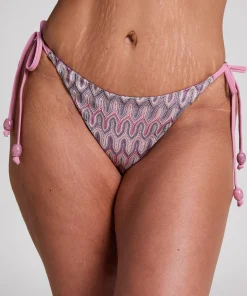 Bikiniunterteil mit hohem Beinausschnitt Cali - Rosa
