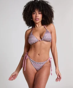 Bikiniunterteil mit hohem Beinausschnitt Cali - Rosa