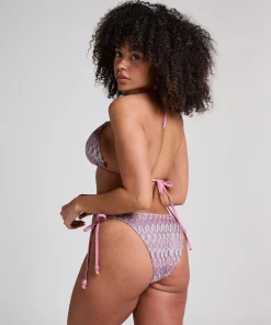 Bikiniunterteil mit hohem Beinausschnitt Cali - Rosa