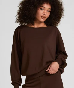 Boatneck Sweater Audrey - Braun