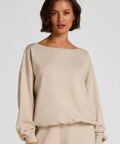 Boatneck Sweater Audrey - Grau