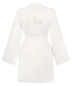 Brautkimono aus Satin - Weiß