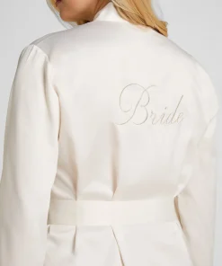 Brautkimono aus Satin - Weiß