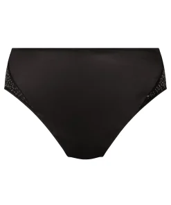 Brazilian mit hohem Beinausschnitt und hoher Taille Elle - Schwarz