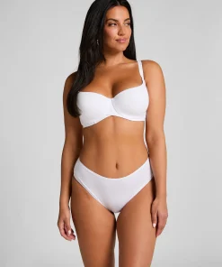 Brazilian mit hohem Beinausschnitt - Weiß