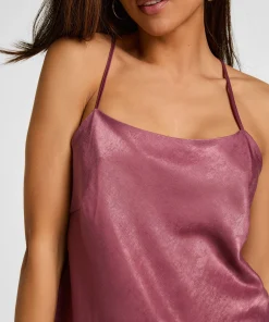 Cami Top Satin Ayla - Lila