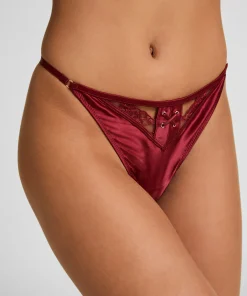 Catherine String mit hohem Beinausschnitt - Rot