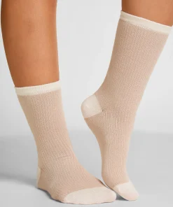 Crew-Socken aus Modal - Beige