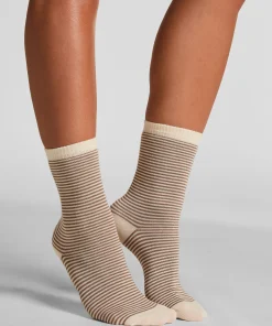 Crew-Socken aus Modal - Braun