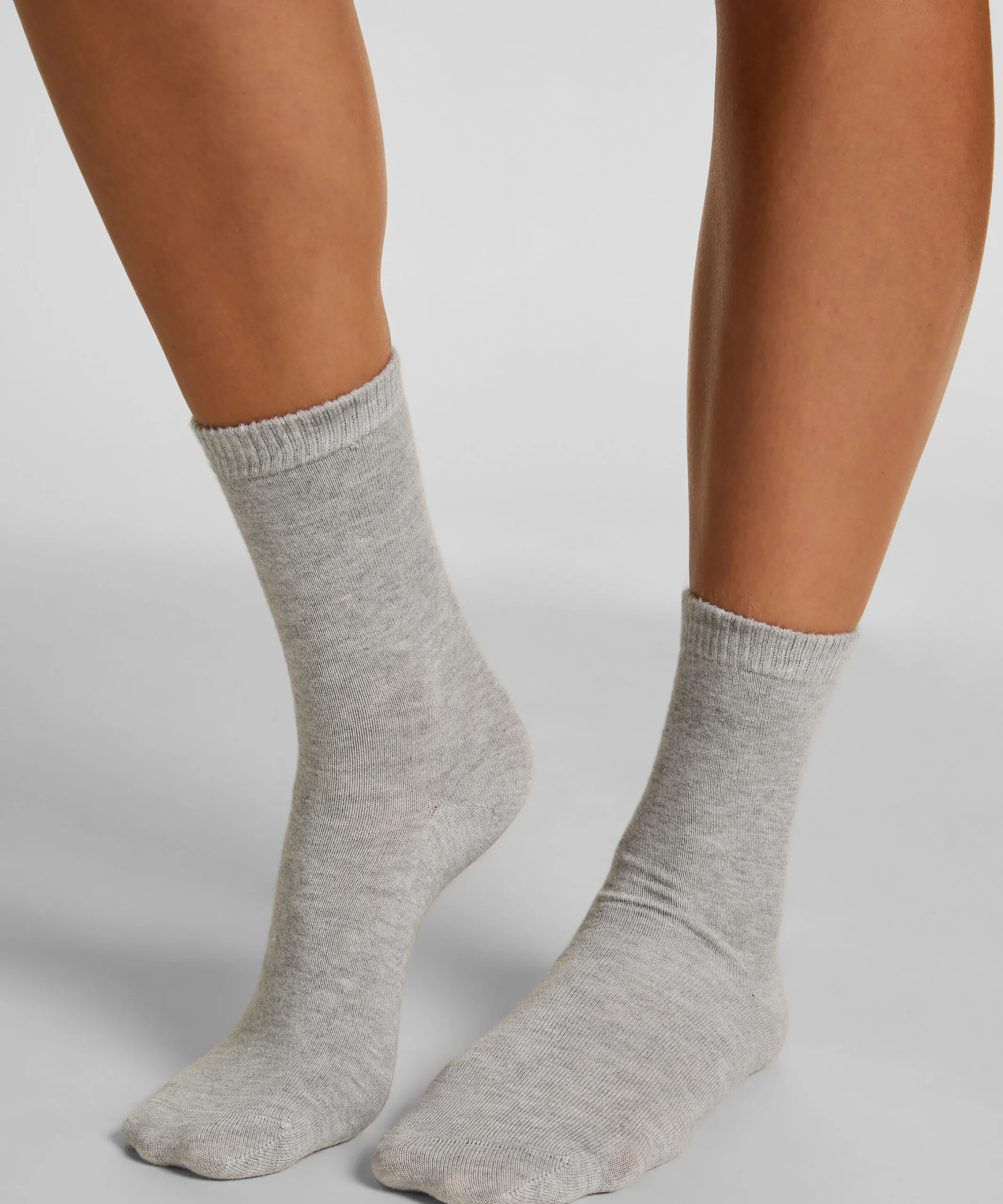 Crew-Socken aus Modal - Grau