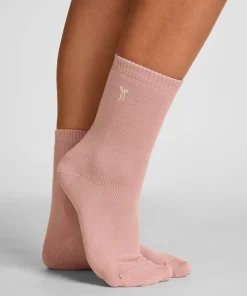 Crew-Socken aus Modal - Rosa