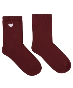 Crew-Socken aus Modal - Rot