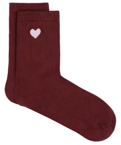 Crew-Socken aus Modal - Rot