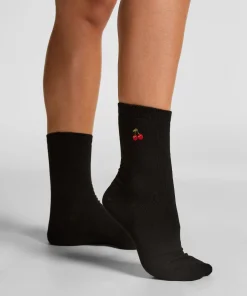 Crew-Socken aus Modal - Schwarz