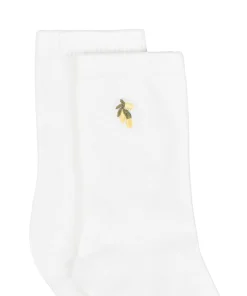 Crew-Socken aus Modal - Weiß