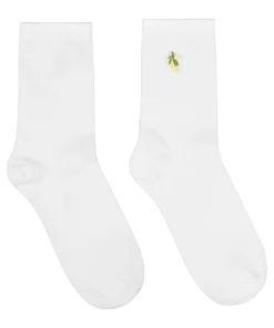 Crew-Socken aus Modal - Weiß
