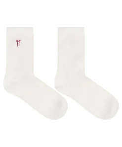 Crew-Socken aus Modal - Weiß